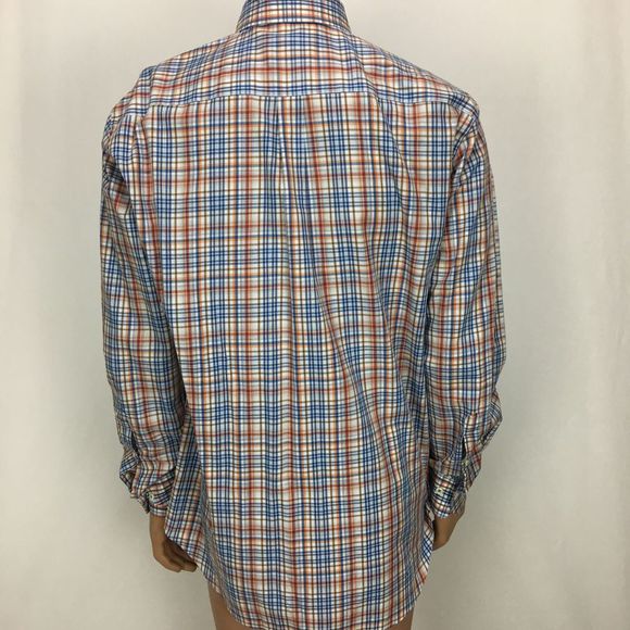 Peter Millar Size Large Plaid Long Sleeve Shirt - Picture 5 of 8
